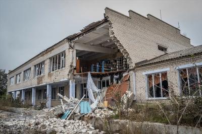Зруйнована школа на Херсонщині /Фото Патрика Ярача 28.11.2022