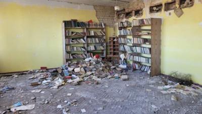 Зруйнована Посад-Покровська бібліотека