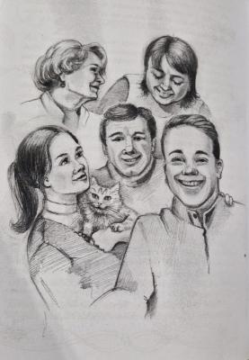 Селфі родини, зроблене Сергієм