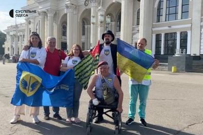 Волонтер Григорій Янченко в Одесі, 4 липня 2024 р. Фото: інформаційне інтернет-видання «Суспільне Одеса»