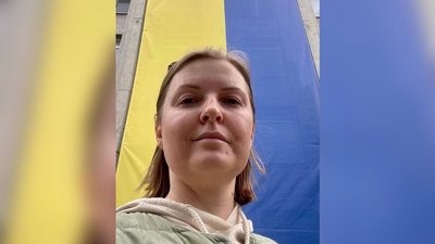 Волонтерка під час окупації Херсона, весна 2022 р. Фото: соціальна мережа «Instagram». Ірина Горобцова
