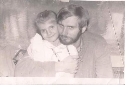 Антон Санченко зі старшою донькою Катериною