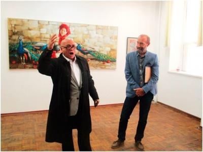 Харіс Ширінський на відкритті виставки до Дня художника, 2018 р.