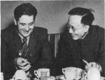 <p>Олесь Гончар і Го Можо. Пекін, 1950 р.</p>