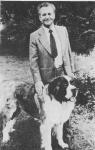 <p>Олесь Гончар із собакою свого друга, голови колгоспу "Марупе" Костянтина Хвостового. Латвія, 1976 р.</p>